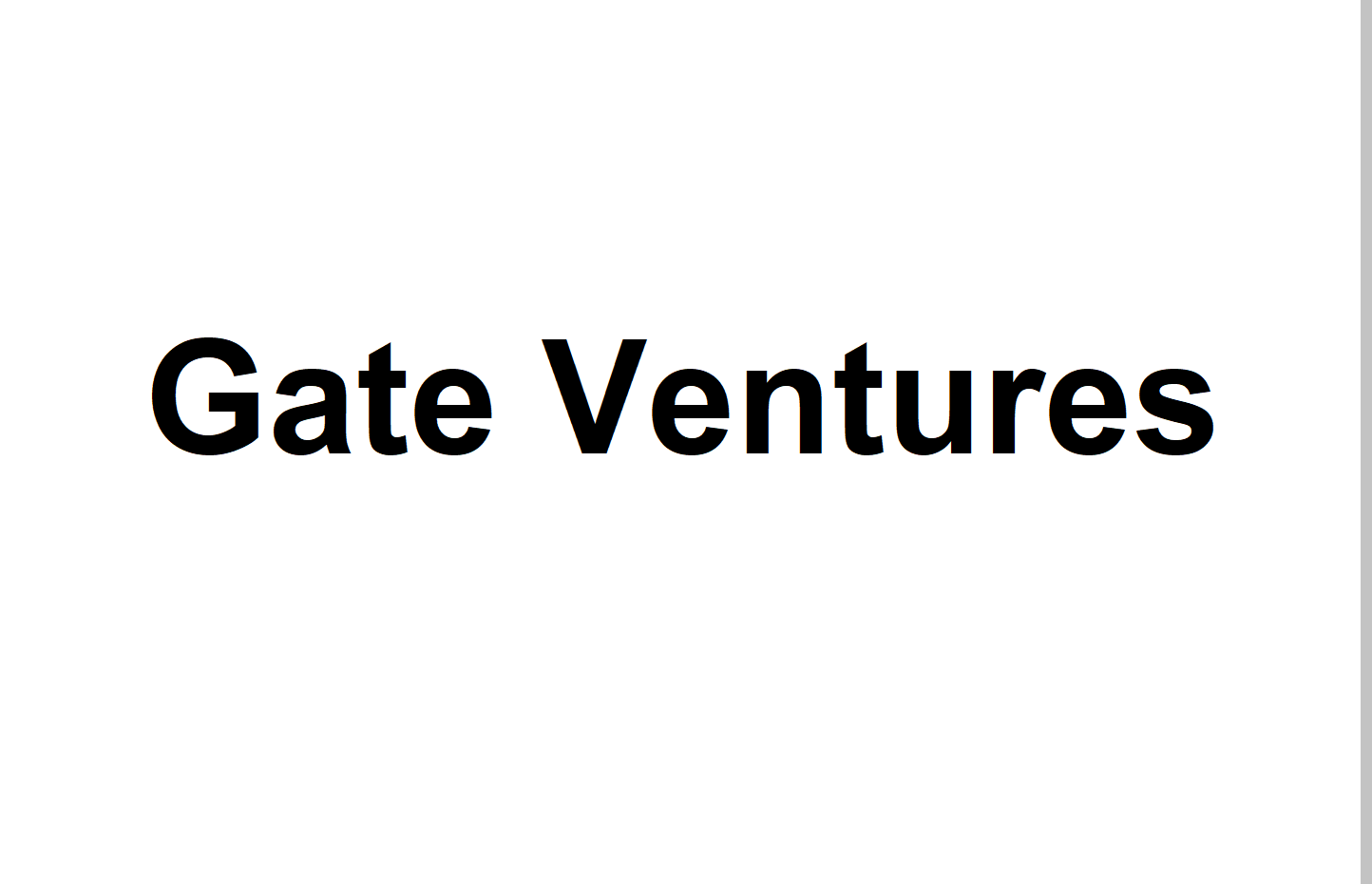 gate ventures