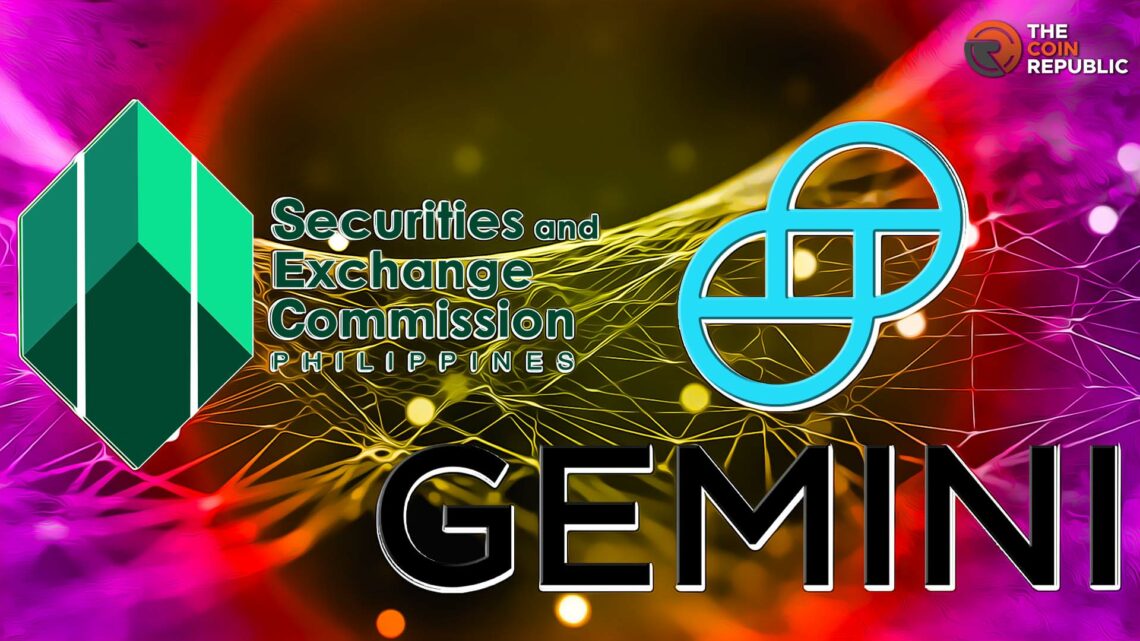 Crypto Exchange Gemini Received Warning From Philippines SEC