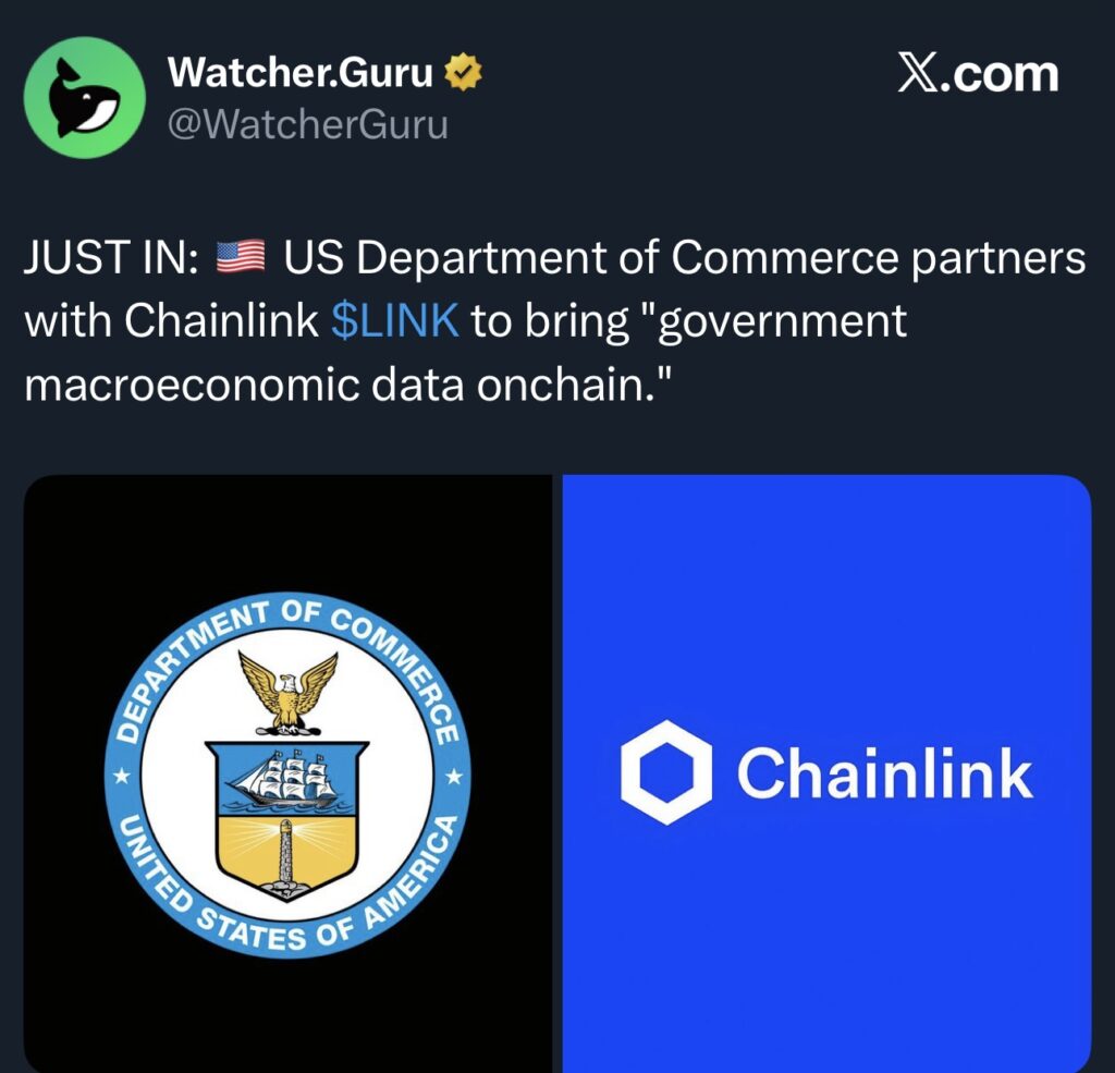 Chainlink Announcement | Source: X