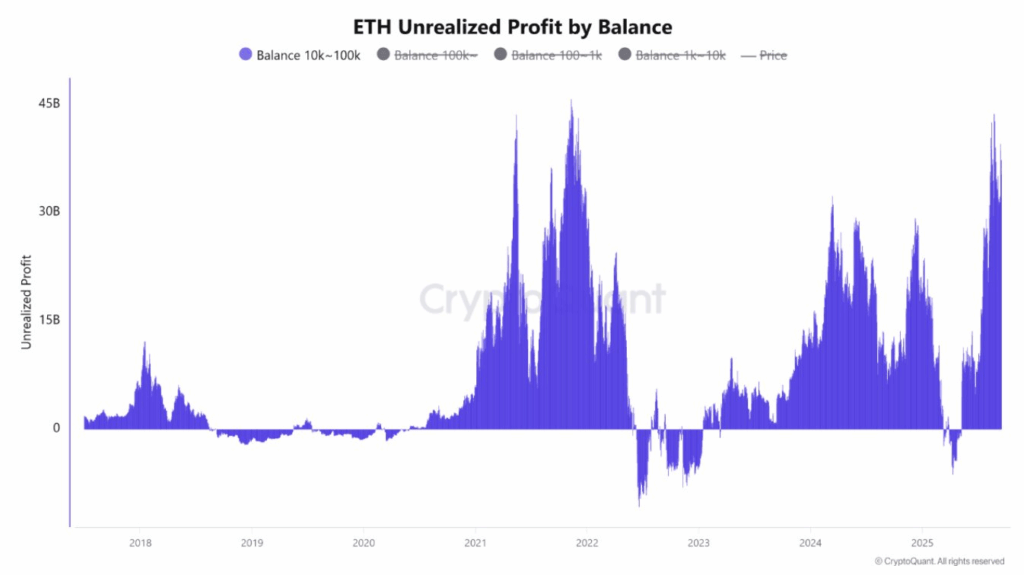 ETH Unrealized Profit by Balance | Source: CryptoQuant