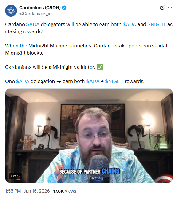 Cardano Validator Advantage | Source: Cardanians
