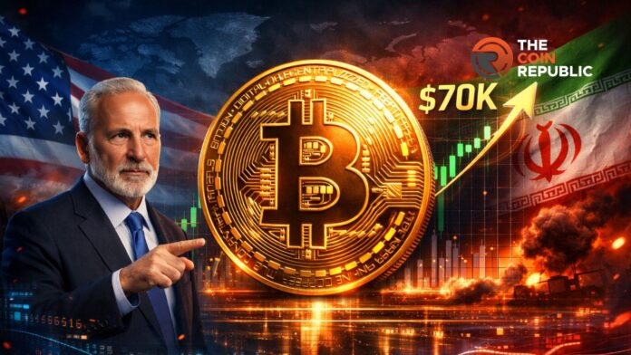 Bitcoin News: Peter Schiff Sounds Alarm as Bitcoin Surges Past $70K During U.S.–Iran Conflict bitcoin news bitcoin