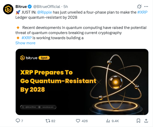 XRP News: Ripple and Quantum Readiness | Source: Bitrue