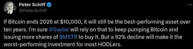 Peter Schiff on Bitcoin Price & MicroStrategy | Source: X