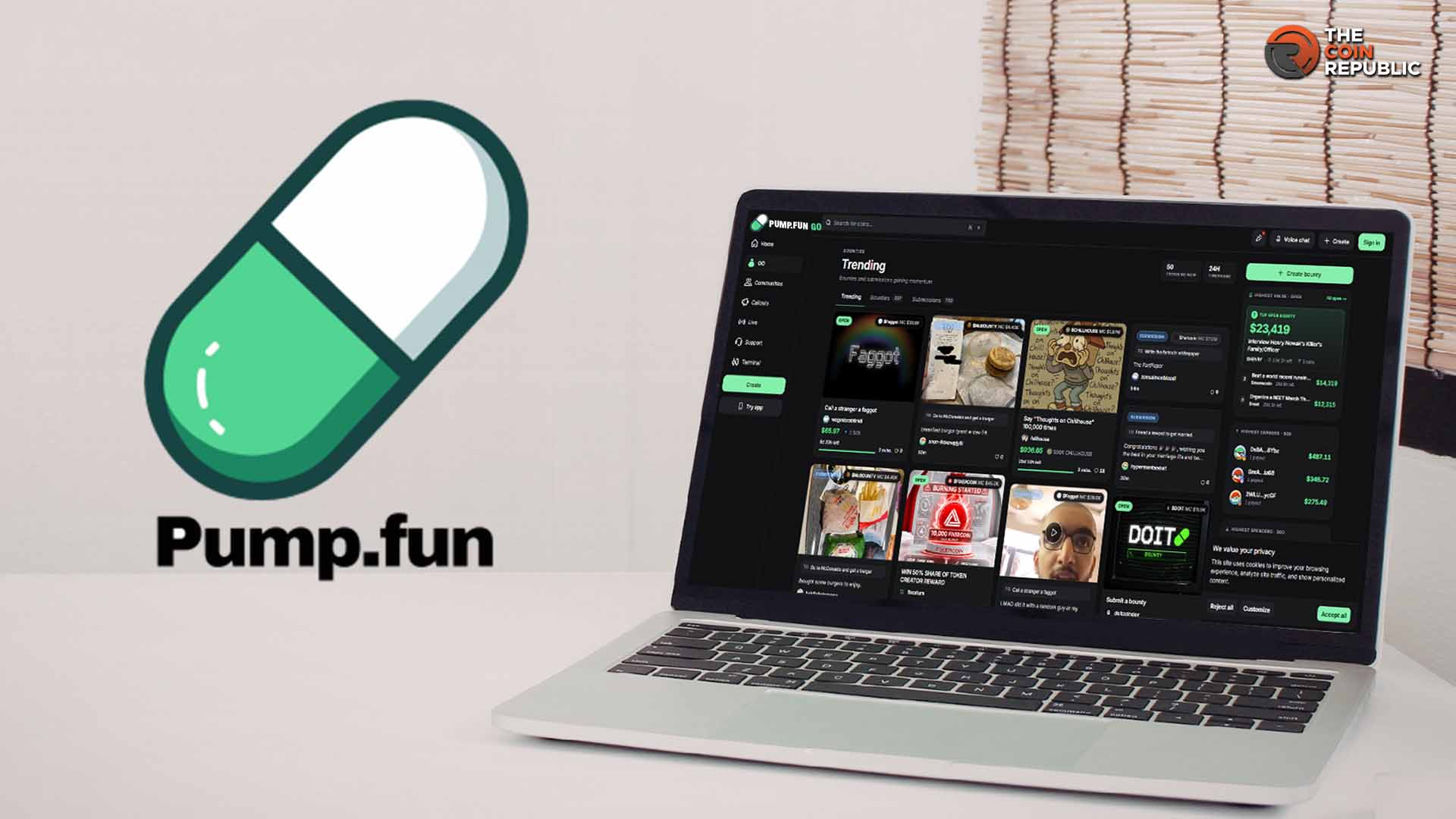 Pump.fun atrae acrobacias virales con su nueva plataforma de criptoincentivos