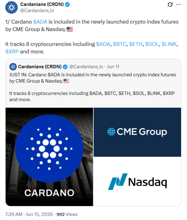 Cardano Ecosystem Trend | Source: Cardanians